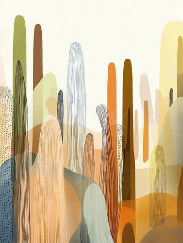 Cactus abstrait