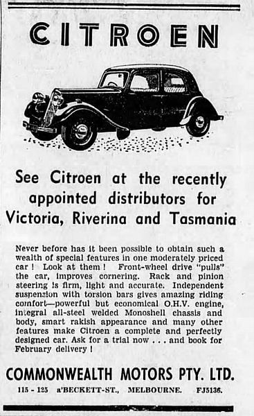 Citroen klasieker advertentie 1950 van Atelier Liesjes