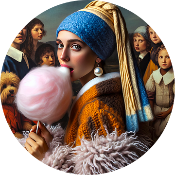 Modern meisje met de parel 