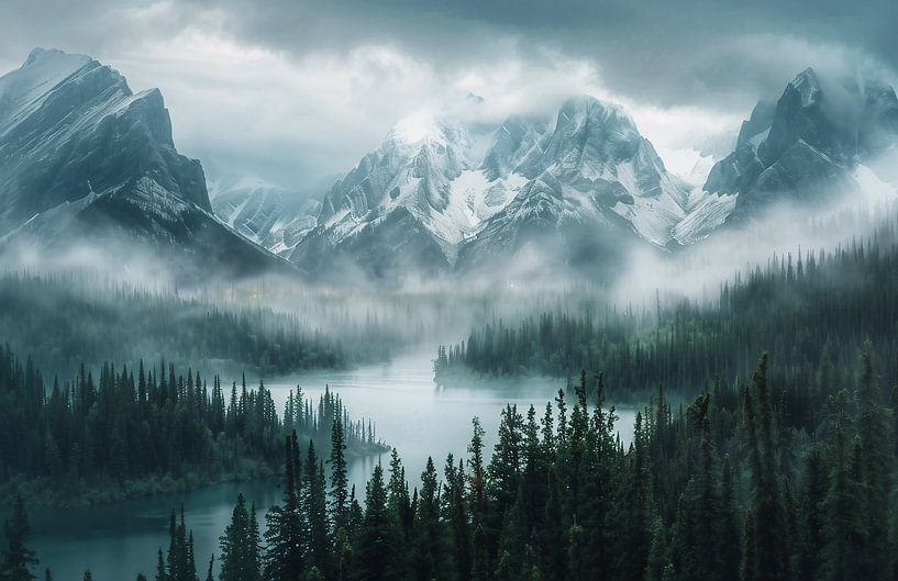 Naturgewalt der Alpen von fernlichtsicht