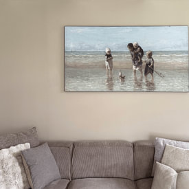 Kundenfoto: Kinder an der See (Jozef Israels), als ArtFrame
