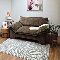 Klantfoto: Abstracte vrouw, moderne kunst van Studio Allee, op canvas