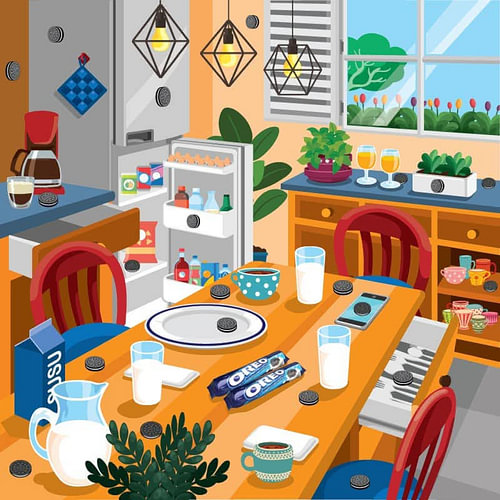Gemütlicher Küchentisch – Wimmelbild-RätselGemütlicher Küchentisch – Wimmelbild-Rätsel