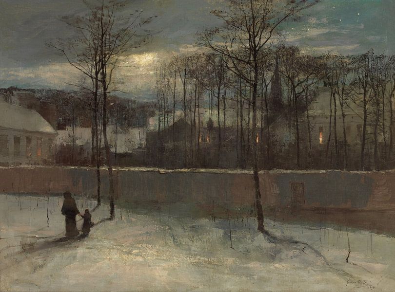 Evening, Gustave Den Duyts, 1894 by Atelier Liesjes