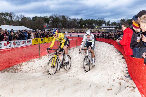 Zilvermeercross van der Poel van Aert