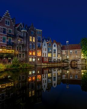 Historisch Delfshaven by Night van Annette Roijaards