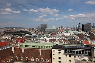 Uitzicht over Wenen, Oostenrijk, in kleur van Bianca Meyering Fotos - BMF