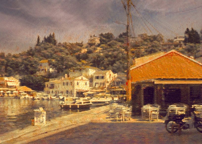 Village view of Loggos by Nop Briex