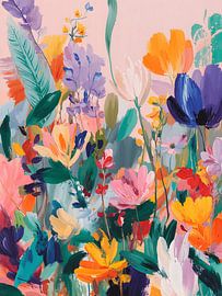 Bunte abstrakte Blumen von IamHome Studio