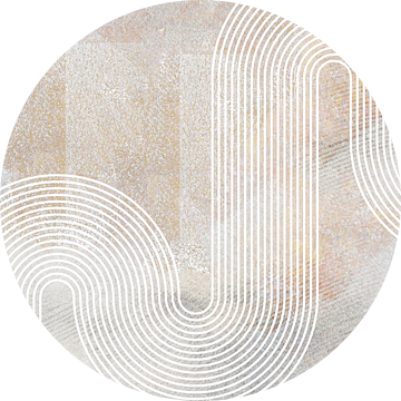 Japandi Regenboog Landschap van Mad Dog Art