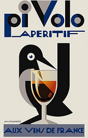 Moderner Vogel-Aperitif von Vickie Cramer