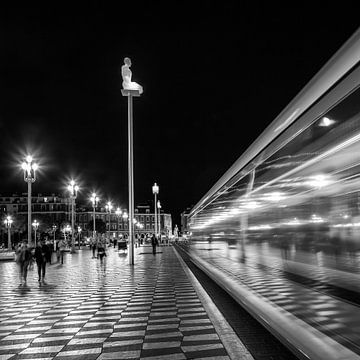 NIZZA Place Masséna | Monochrom  von Melanie Viola