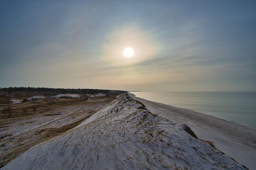 On the Baltic Sea beach with dunes by Martin Köbsch