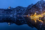 Le lac de Hallstatt et Hallstatt à l'heure bleue par Frank Herrmann Aperçu