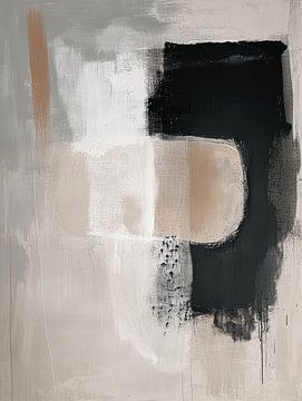 Aardetinten, modern en abstract van Japandi Art Studio