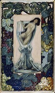 Leo Putz - Mädchen im Glas (1902)
