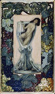 Leo Putz - Mädchen im Glas (1902) von Peter Balan