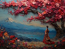 malerische japanische Kunst