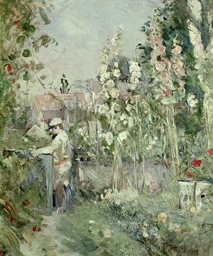 Berthe Morisot,Jonge jongen in de Hollyhocks