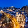 Salzburg in winter by Rainer Pickhard