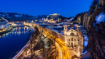 Salzburg in de winter van Rainer Pickhard