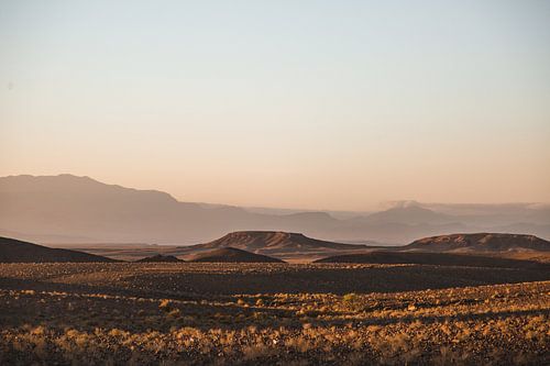 Sunset in Moroccan Desert