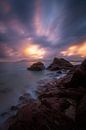 Sunset over the bay of Cannes by Yannick Lefevre thumbnail