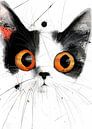 Drawing cat animal art 4 #cat by JBJart Justyna Jaszke thumbnail