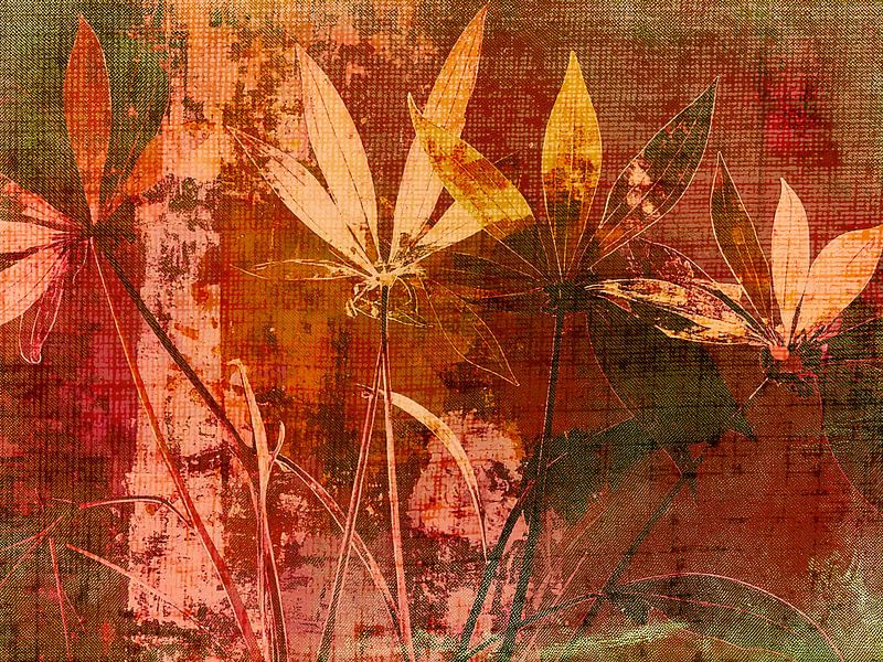 Modern Botanical Mixed Media art -1 by Studio Pieternel
