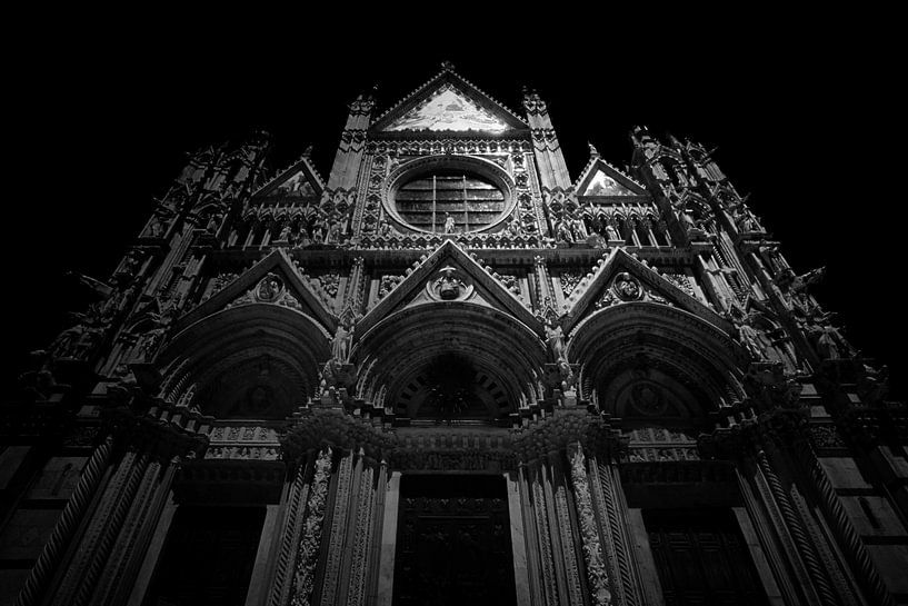 Kathedraal (Duomo), Italië (klassieke zwart-wit fotografie) van Rob Blok