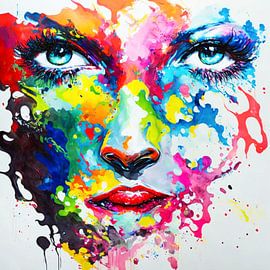 Female Expressive - Colourful Red by Team W 32 Gallery