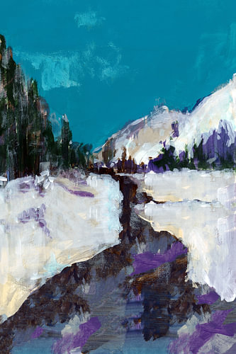 Teal Sky Winter River