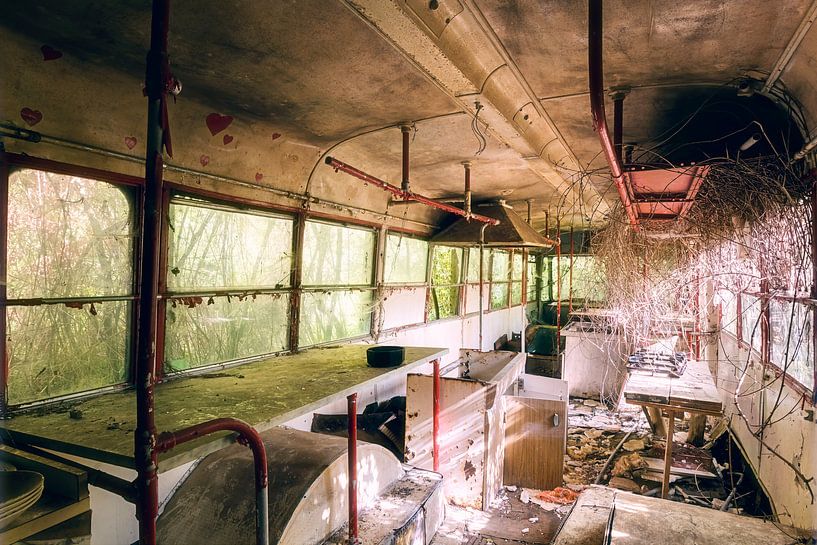 Keuken in de Bus. van Roman Robroek - Foto's van Verlaten Gebouwen