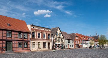 Panorama oude stad Röbel aan het Mecklenburgse merengebied van Animaflora PicsStock