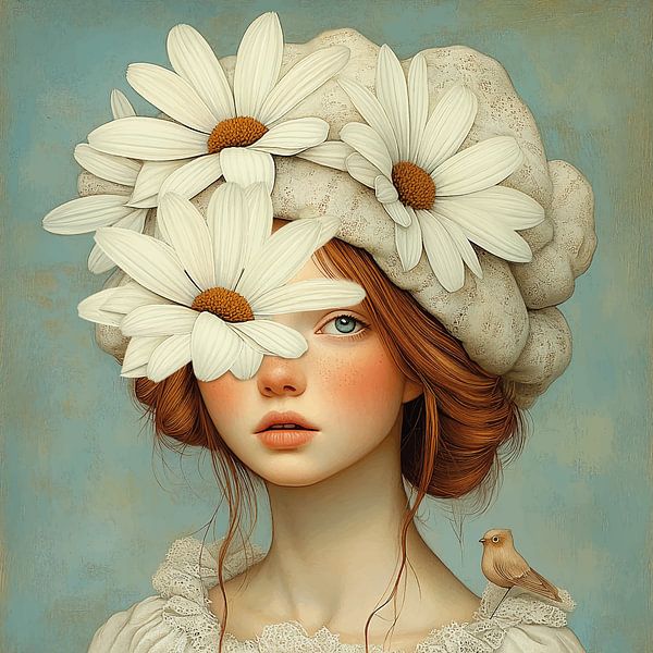 White flowers by Mirjam Duizendstra