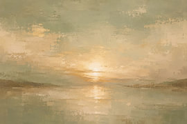 Sonnenuntergang | Wasser | Erdverbunden | Gelassen von Art & Soul Creations