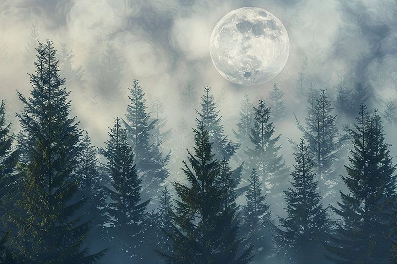 Forêt mystique par Poster Art Shop