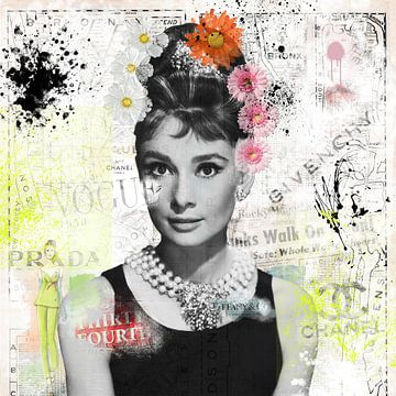 Audrey Hepburn van Rene Ladenius Digital Art