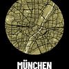 München - Stadsplattegrond ontwerp stadsplattegrond (Grunge) van ViaMapia