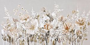 Flowers in soft shades