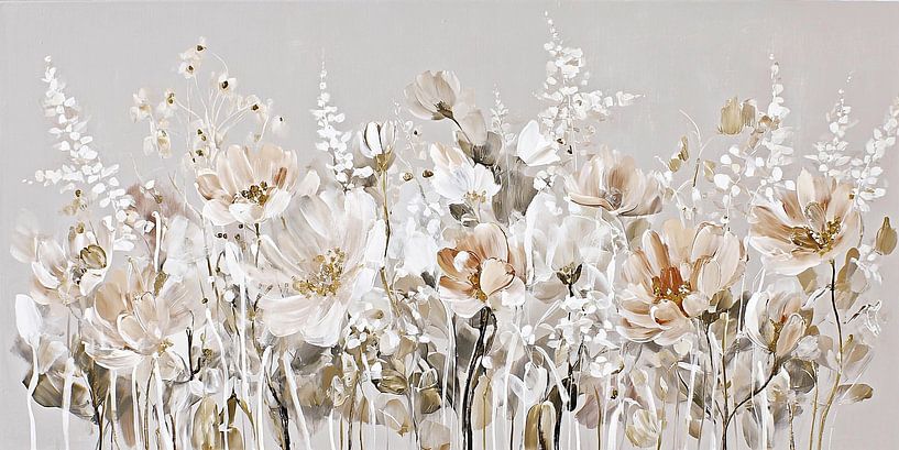 Flowers in soft shades by Color Square