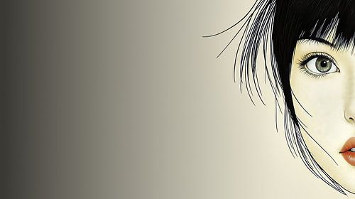 Mysterieuze vrouw met een fascinerende blik