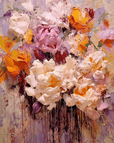 Pivoines aux couleurs pastel