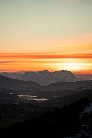 Sonnenuntergang über dem Säntis von Leo Schindzielorz
