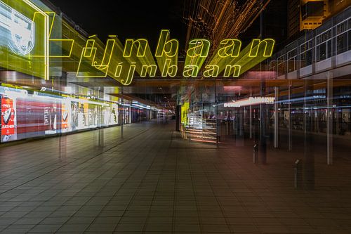 Le Lijnbaan abandonné dans le centre de Rotterdam