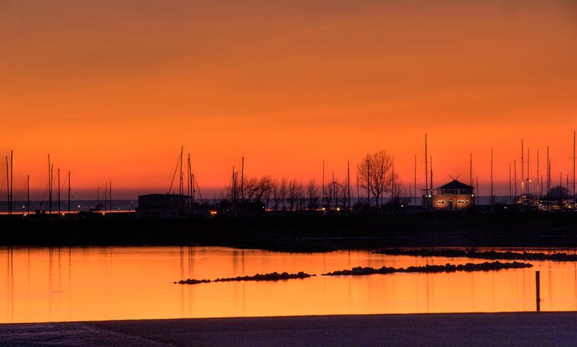 sunset in harbour par ChrisWillemsen
