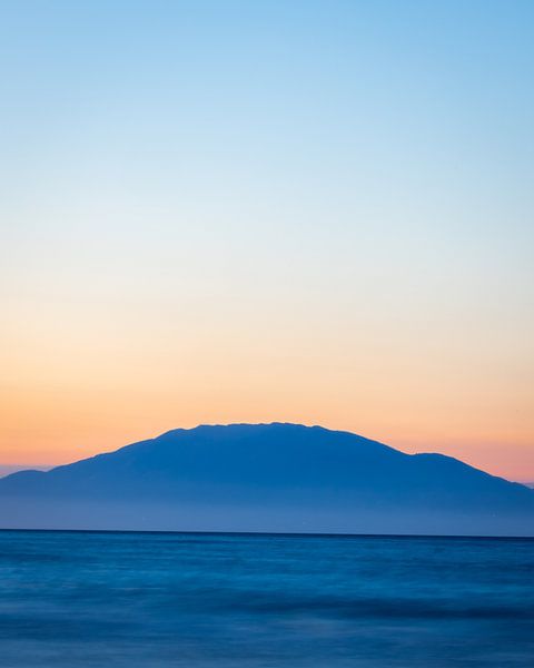Sunset Zakynthos Mountain by Zwoele Plaatjes