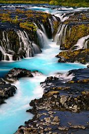 Bruarfoss Waterfall in Iceland by Anton de Zeeuw