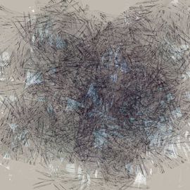 Résumé Wabi-Sabi dans les tons neutres foncés sur Dina Dankers