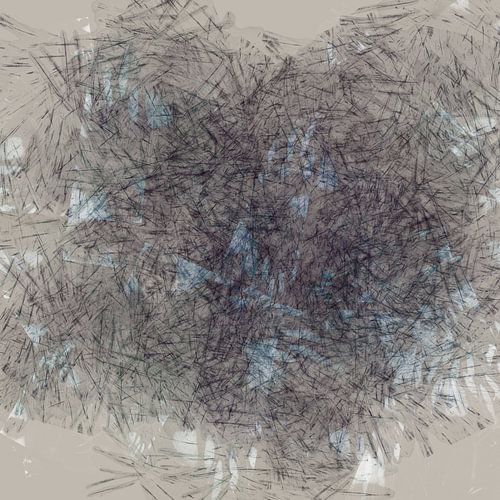 Abstract Wabi-Sabi in donkere neutrale tinten